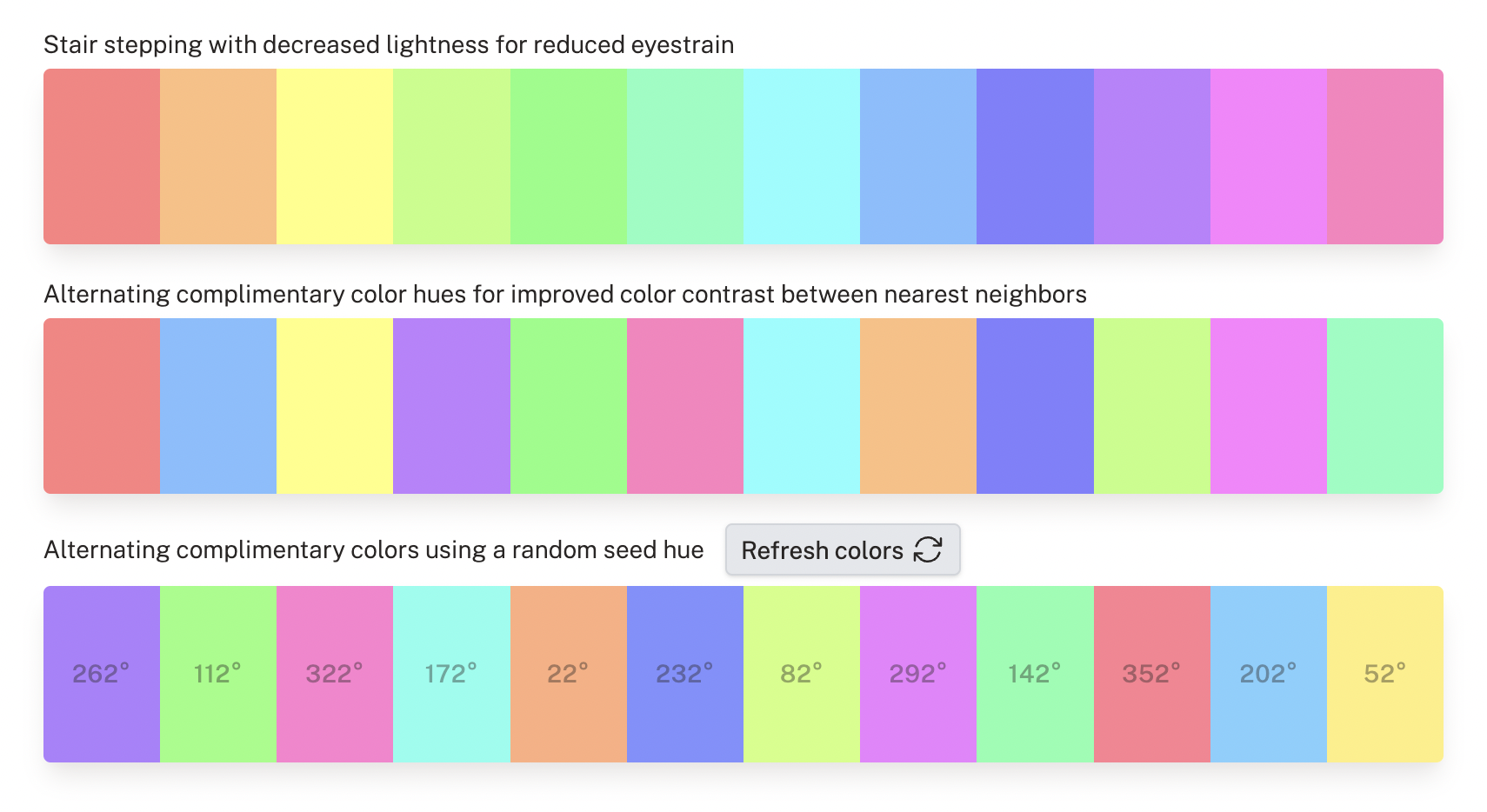 our winning color system